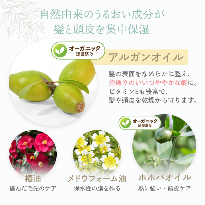 ヘアバーム ウェットタイプ オーガニックシアバター パンテノール アルガンオイル ケラチン 35g