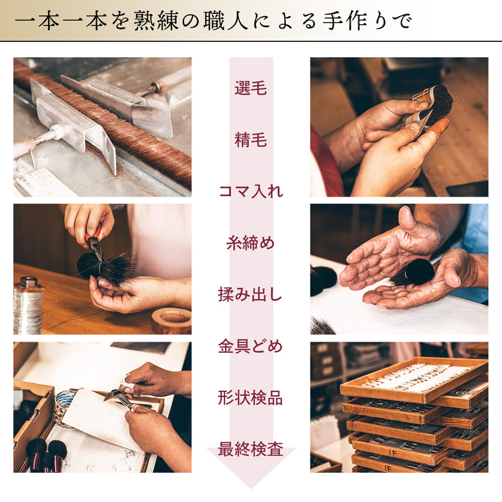 熊野筆 リキッドファンデーションブラシ メイクブラシ(化粧筆)