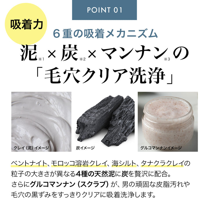 メンズ マンナンスクラブ洗顔
