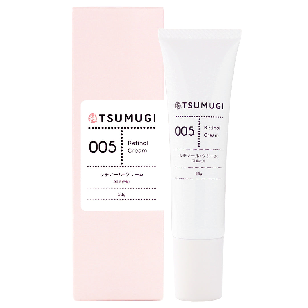 つむぎ レチノール クリーム 33g 夜用 レチノール 5% ヒト幹細胞エキス 配合 高濃度