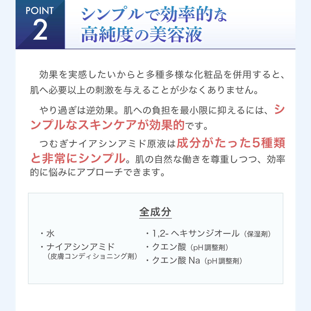 つむぎNA美容液（ナイアシンアミド原液）
