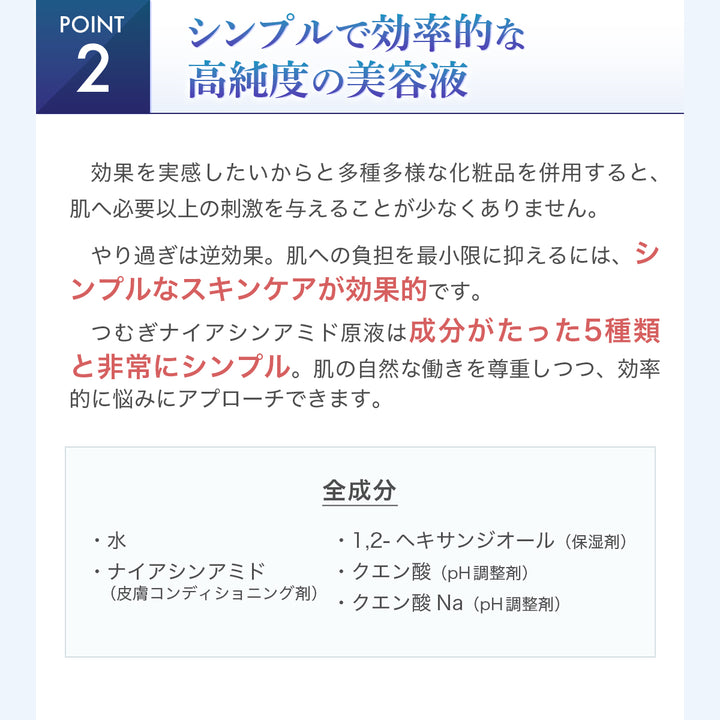 つむぎNA美容液（ナイアシンアミド原液）